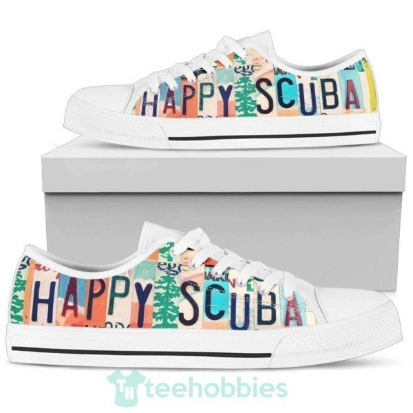 happy scuba low top shoes scuba diving gift 2 cFW1W 600x600px Happy Scuba Low Top Shoes Scuba Diving Gift