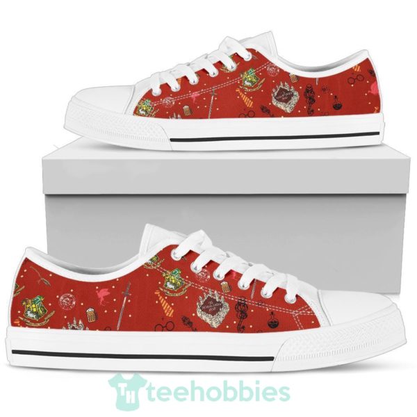 harry potter red custom symbol low top shoes 1 brvq1 600x600px Harry Potter Red Custom Symbol Low Top Shoes