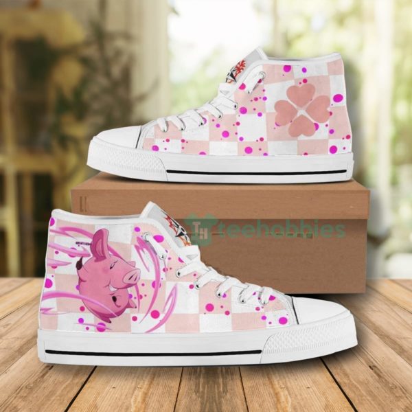 hawk high top canvas shoes custom the seven deadly sins 1 5Fi9U 600x600px Hawk High Top Canvas Shoes Custom The Seven Deadly Sins