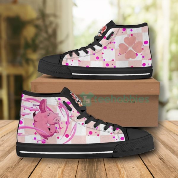 hawk high top canvas shoes custom the seven deadly sins 2 tgcY8 600x600px Hawk High Top Canvas Shoes Custom The Seven Deadly Sins