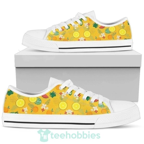 healthy fruits yellow low top shoes 2 R3VWr 600x600px Healthy Fruits Yellow Low Top Shoes