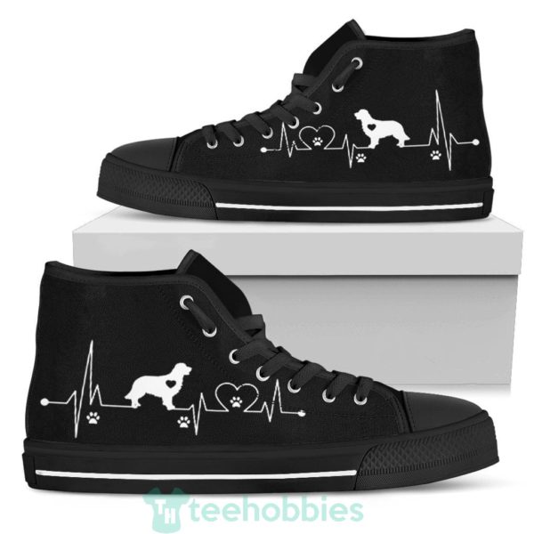 heartbeat golden retriever dog sneakers high top shoes 2 zUI5r 600x600px Heartbeat Golden Retriever Dog Sneakers High Top Shoes