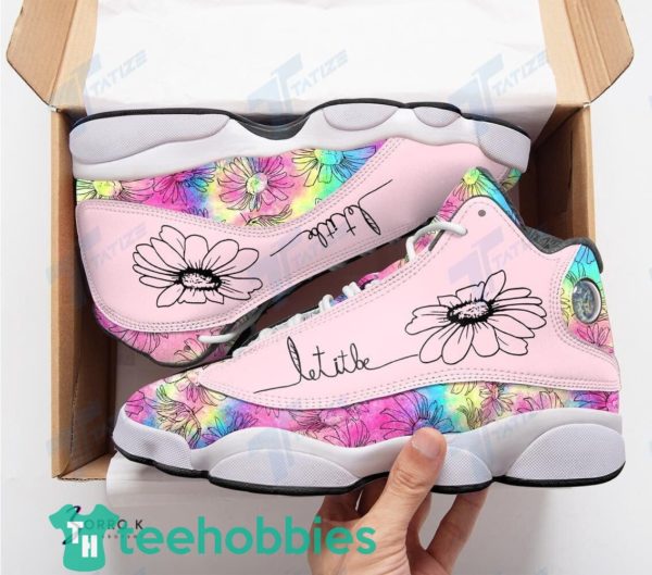 hippie flower let it be air jordan 13 sneaker shoes 3 IEEe7 600x529px Hippie Flower Let It Be Air Jordan 13 Sneaker Shoes