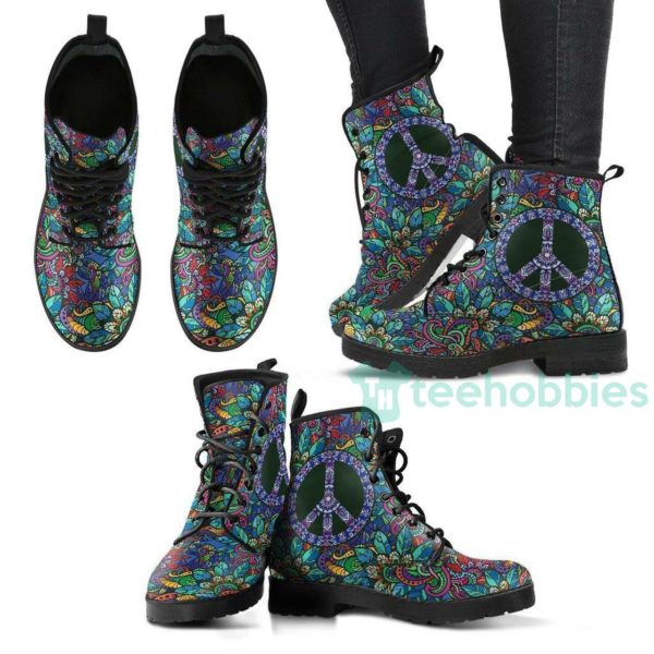 hippie peace handcrafted leather boots shoes 1 9rgyh 600x600px Hippie Peace Handcrafted Leather Boots Shoes