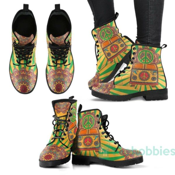 hippie peace handcrafted leather boots shoes 1 ebJ9t 600x600px Hippie Peace Handcrafted Leather Boots Shoes