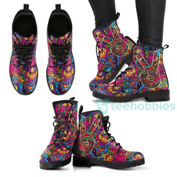 hippie peace leather boots shoes 1 aHyBa 600x600px Hippie Peace Leather Boots Shoes