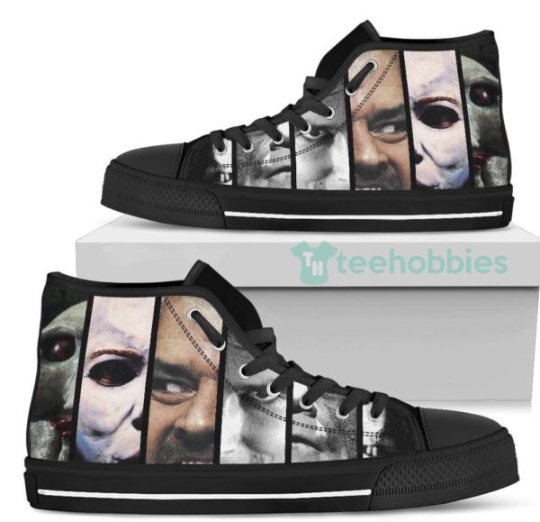 horror characters high top shoes sneakers fan gift 2 IiybP 600x579px Horror Characters High Top Shoes Sneakers Fan Gift