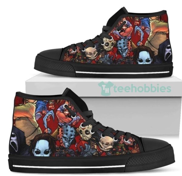 horror characters sneakers high top shoes 2 FFP6u 600x579px Horror Characters Sneakers High Top Shoes