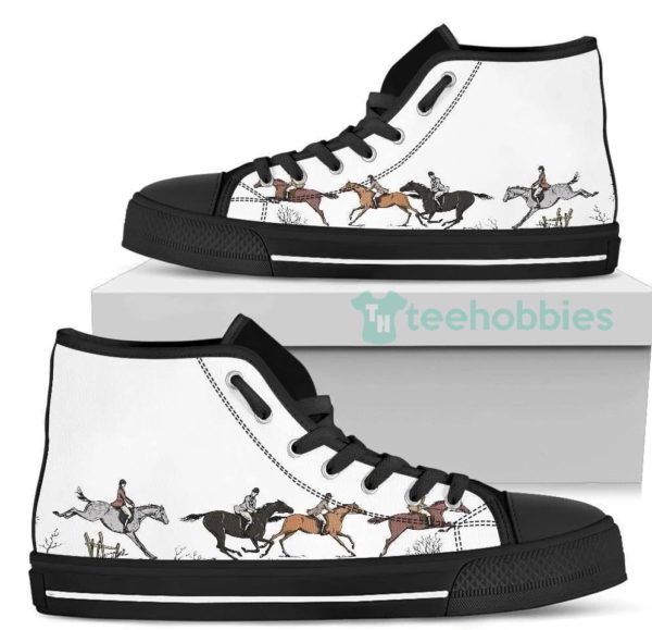 horse riding lover high top shoes 1 ZtANq 600x579px Horse Riding Lover High Top Shoes