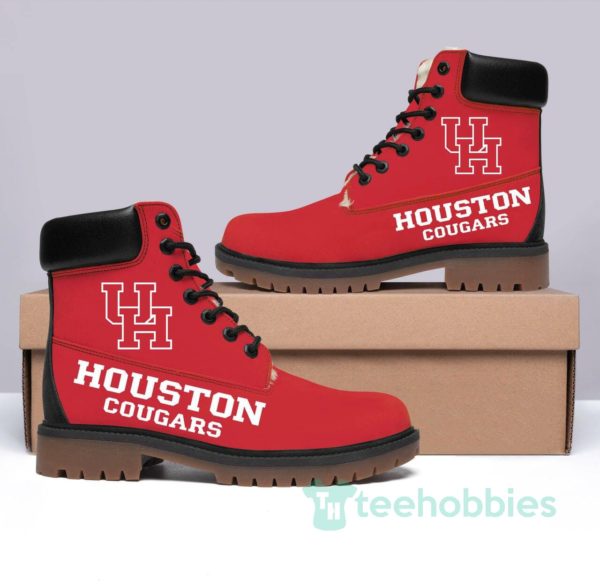 houston cougars football leather boots men women shoes 1 1MnQ1 600x585px Houston Cougars Football Leather Boots Men Women Shoes