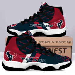 Houston Texans For Fans Air Jordan 11 Shoes - Men's Air Jordan 11 - Navy