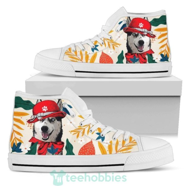 husky dog sneakers high top shoes funny 2 JEoDY 600x600px Husky Dog Sneakers High Top Shoes Funny