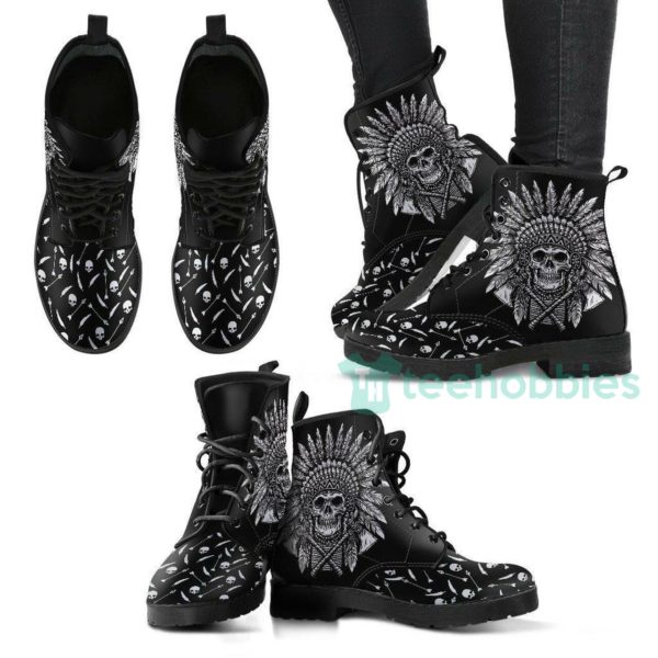 indian skull leather boots ii shoes 1 XWIBx 600x600px Indian Skull Leather Boots Ii Shoes