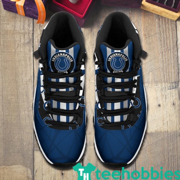 indianapolis colts logo air jordan 11 sneakers shoes 3 omzgZ 600x600px Indianapolis Colts Logo Air Jordan 11 Sneakers Shoes