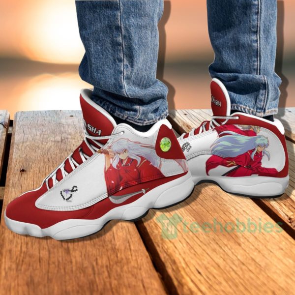 inuyasha custom anime air jordan 13 shoes 3 IifaU 600x600px InuYasha Custom Anime Air Jordan 13 Shoes