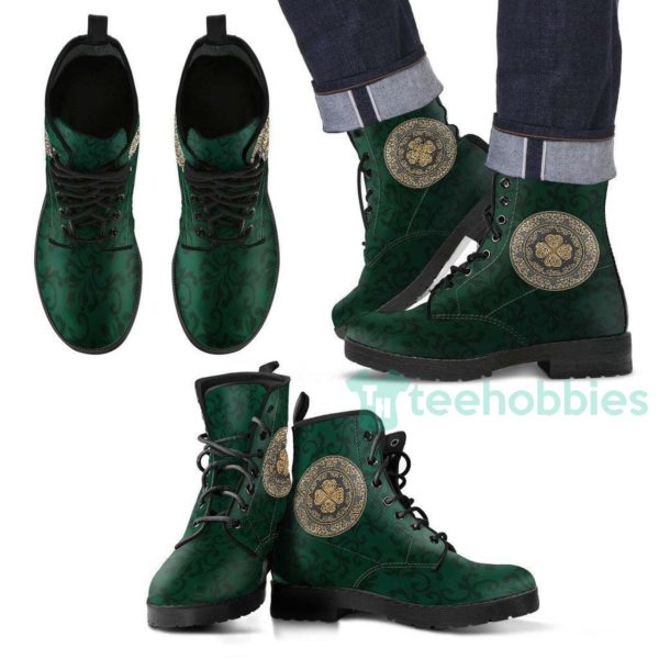 ireland leather boots celtic four leaf clover shoes 1 g1nLM 600x600px Ireland Leather Boots Celtic Four Leaf Clover Shoes