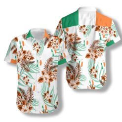 Ireland Proud Tropical Hawaiian Shirt - Short-Sleeve Hawaiian Shirt - White