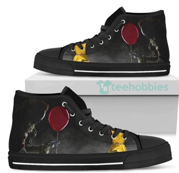 it pennywise high top shoes it sneakers for horror fan 2 qOtdT 600x579px It Pennywise High Top Shoes It Sneakers For Horror Fan
