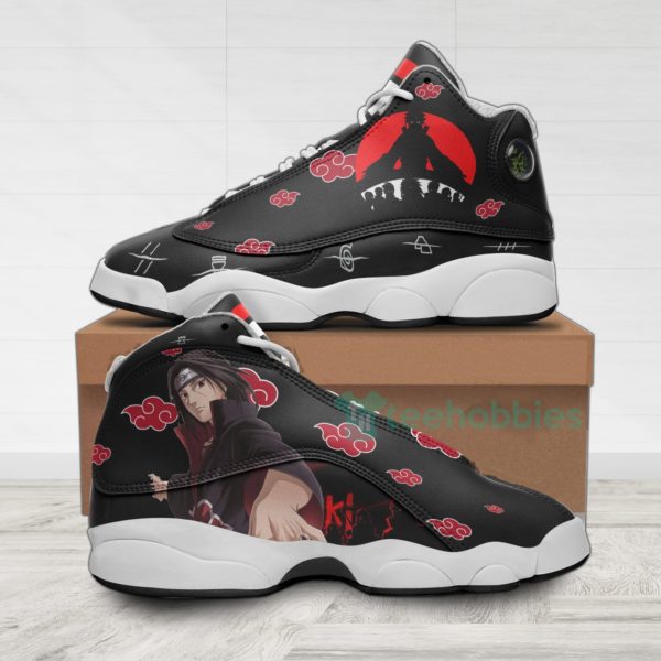 itachi akatsuki custom anime air jordan 13 shoes 1 O7tsQ 600x600px Itachi Akatsuki Custom Anime Air Jordan 13 Shoes