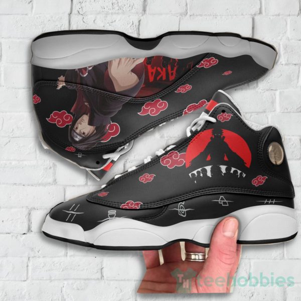 itachi akatsuki custom anime air jordan 13 shoes 3 w5SU1 600x600px Itachi Akatsuki Custom Anime Air Jordan 13 Shoes