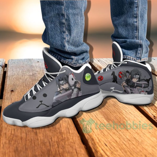itachi anbu custom naruto anime air jordan 13 shoes 4 PX2w0 600x600px Itachi Anbu Custom Naruto Anime Air Jordan 13 Shoes
