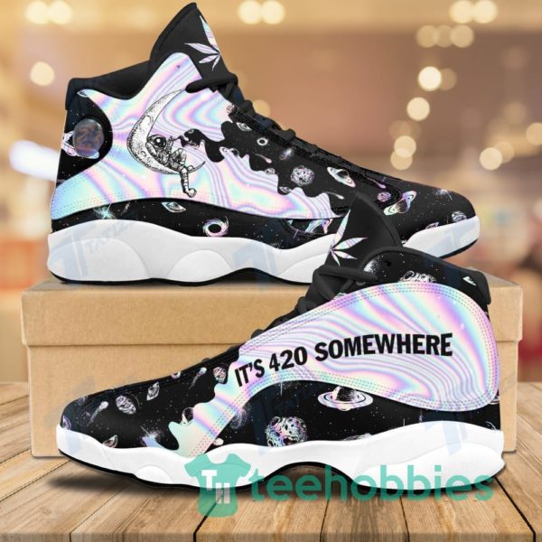its 420 somewhere hologram air jordan 13 sneaker shoes 1 80enD 600x600px It's 420 Somewhere Hologram Air Jordan 13 Sneaker Shoes