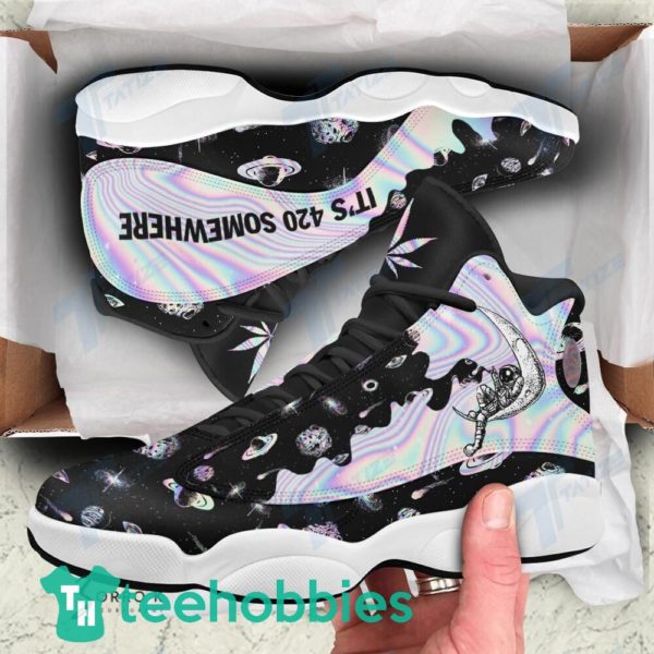 its 420 somewhere hologram air jordan 13 sneaker shoes 2 ARWTv 600x600px It's 420 Somewhere Hologram Air Jordan 13 Sneaker Shoes