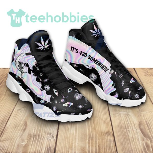 its 420 somewhere hologram air jordan 13 sneaker shoes 3 t6A0v 600x600px It's 420 Somewhere Hologram Air Jordan 13 Sneaker Shoes