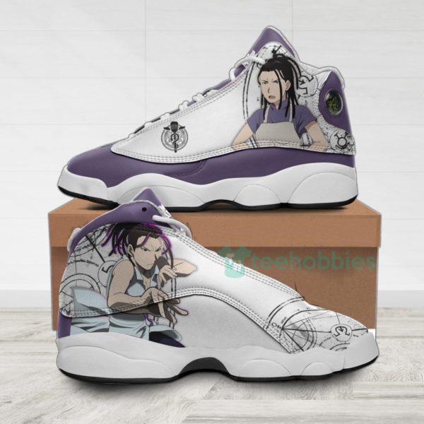 izumi curtis custom anime fullmetal alchemist air jordan 13 shoes 1 R9hjl 600x600px Izumi Curtis Custom Anime Fullmetal Alchemist Air Jordan 13 Shoes