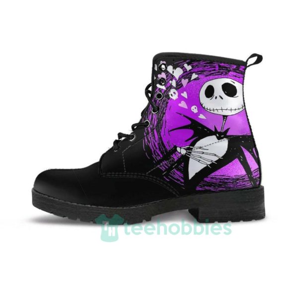 jack skellington purple leather boots shoes 1 tly3W 600x600px Jack Skellington Purple Leather Boots Shoes