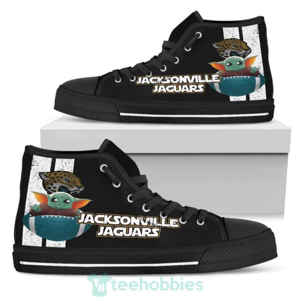 jacksonville jaguars baby yoda high top shoes 1 9FJcG 600x600px Jacksonville Jaguars Baby Yoda High Top Shoes