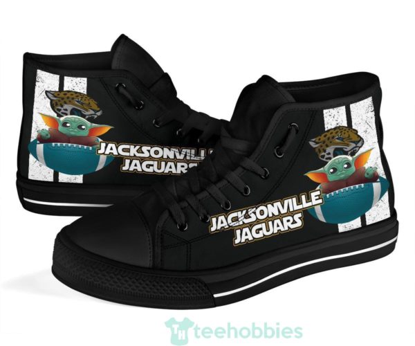 jacksonville jaguars baby yoda high top shoes 4 2m6VP 600x500px Jacksonville Jaguars Baby Yoda High Top Shoes