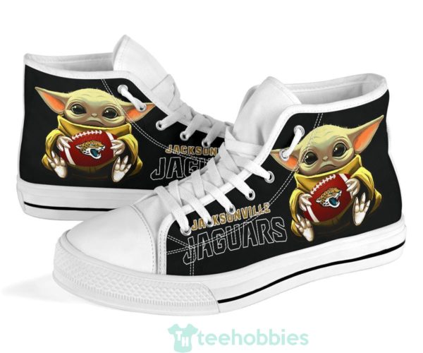 jaguars cute baby yoda high top shoes fan gift 1 gM7Dw 600x500px Jaguars Cute Baby Yoda High Top Shoes Fan Gift