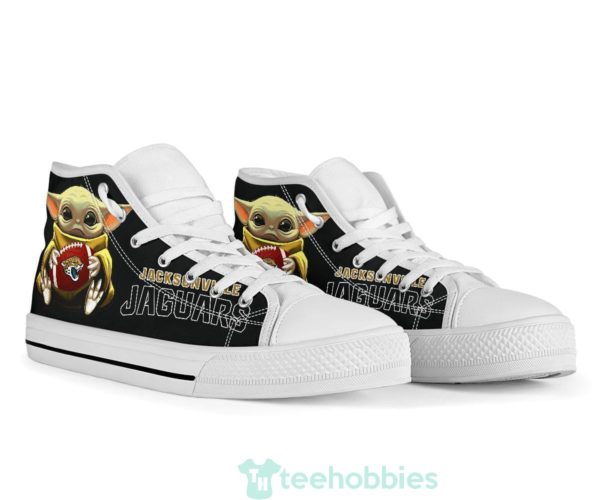 jaguars cute baby yoda high top shoes fan gift 4 DoeS0 600x500px Jaguars Cute Baby Yoda High Top Shoes Fan Gift