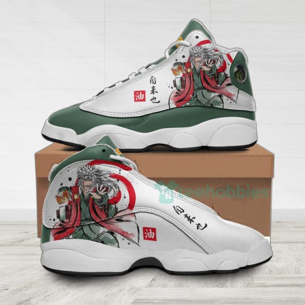 jiraiya sannin custom naruto anime air jordan 13 shoes 1 XyeO2 600x600px Jiraiya Sannin Custom Naruto Anime Air Jordan 13 Shoes