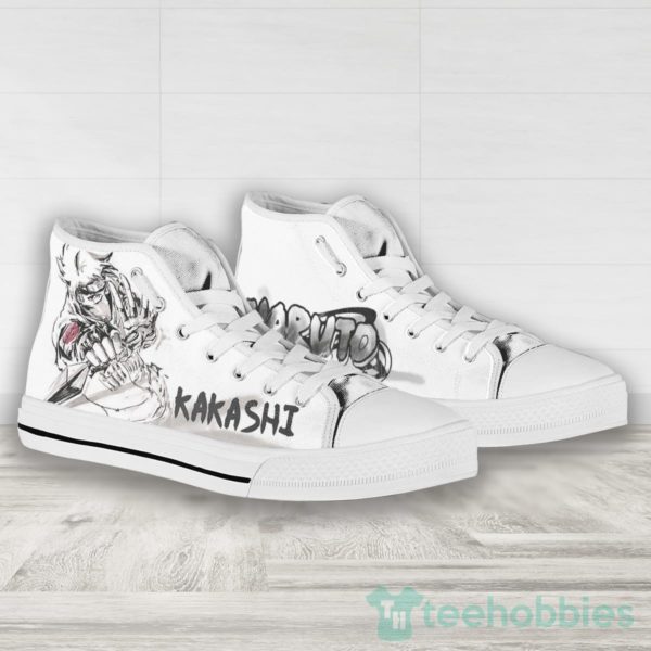 kakashi hatake naruto water color painted high top canvas shoes 3 IlCEd 600x600px Kakashi Hatake Naruto Water Color Painted High Top Canvas Shoes