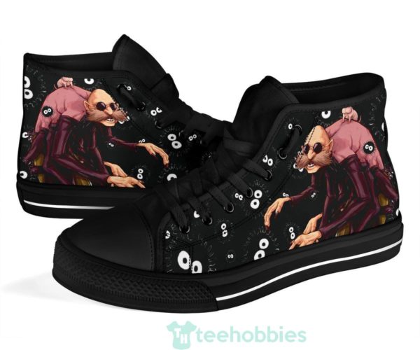 kamaji spirited away ghibli high top shoes fan gift 4 7s8di 600x500px Kamaji Spirited Away Ghibli High Top Shoes Fan Gift
