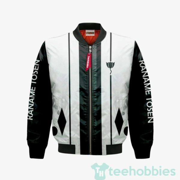 kaname tosen ninth division custom bleach cosplay bomber jacket 1 rA1de 600x600px Kaname Tosen Ninth Division Custom Bleach Cosplay Bomber Jacket
