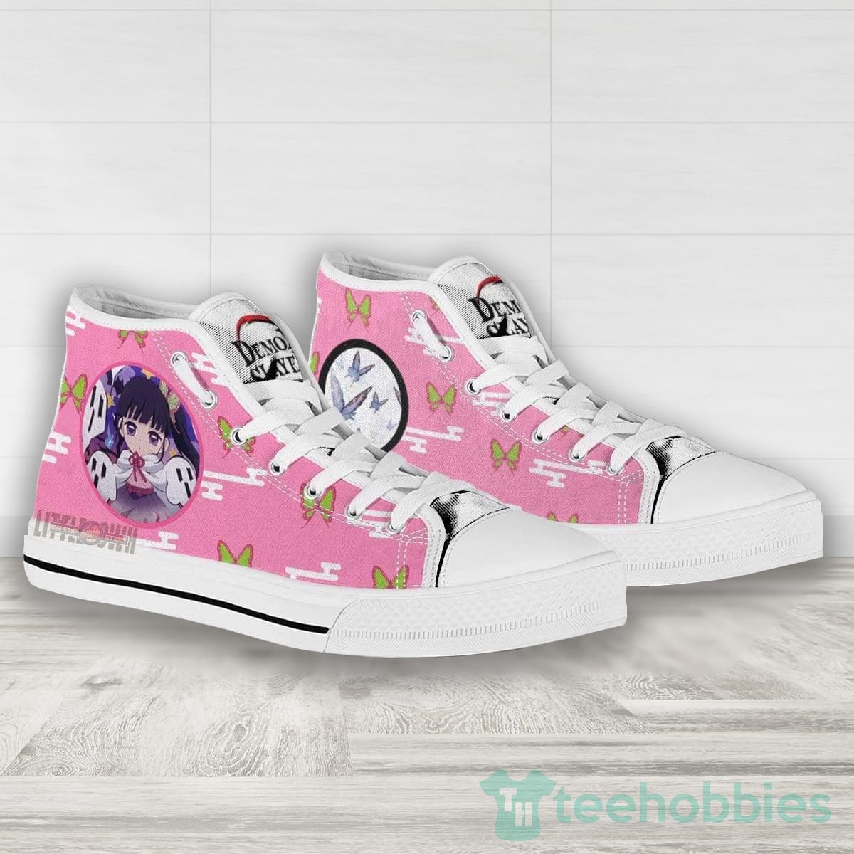 Kanao Tsuyuri High Top Canvas Shoes Custom Demon Slayer