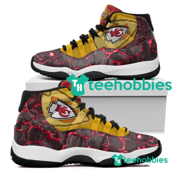 kansas city chiefs logo lava skull air jordan 11 sneakers shoes 1 8THPc 600x600px Kansas City Chiefs Logo Lava Skull Air Jordan 11 Sneakers Shoes