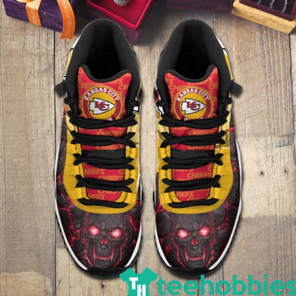 kansas city chiefs logo lava skull air jordan 11 sneakers shoes 3 B2Kgj 600x600px Kansas City Chiefs Logo Lava Skull Air Jordan 11 Sneakers Shoes