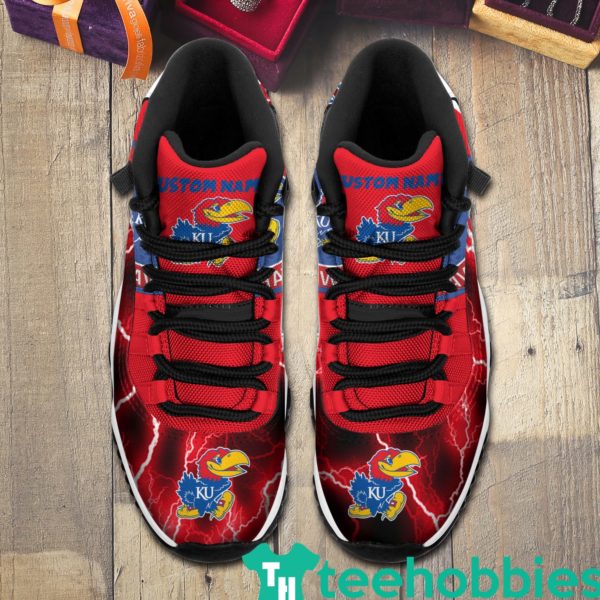 kansas jayhawks custom name air jordan 11 shoes sneakers mens womens personalized gifts 3 Y0xwc 600x600px Kansas Jayhawks Custom Name Air Jordan 11 Shoes Sneakers Mens Womens Personalized Gifts