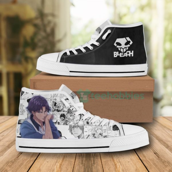 keigo asano high top canvas shoes custom bleach 1 ynU0b 600x600px Keigo Asano High Top Canvas Shoes Custom Bleach