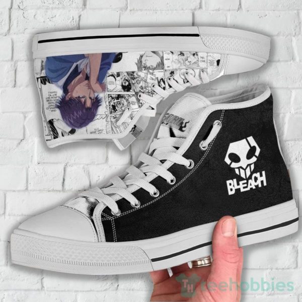 keigo asano high top canvas shoes custom bleach 3 yCMIA 600x600px Keigo Asano High Top Canvas Shoes Custom Bleach