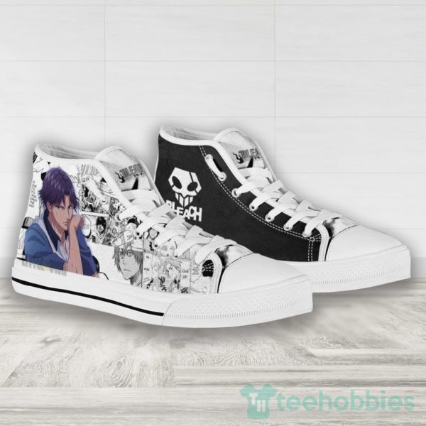 keigo asano high top canvas shoes custom bleach 4 4LtgD 600x600px Keigo Asano High Top Canvas Shoes Custom Bleach