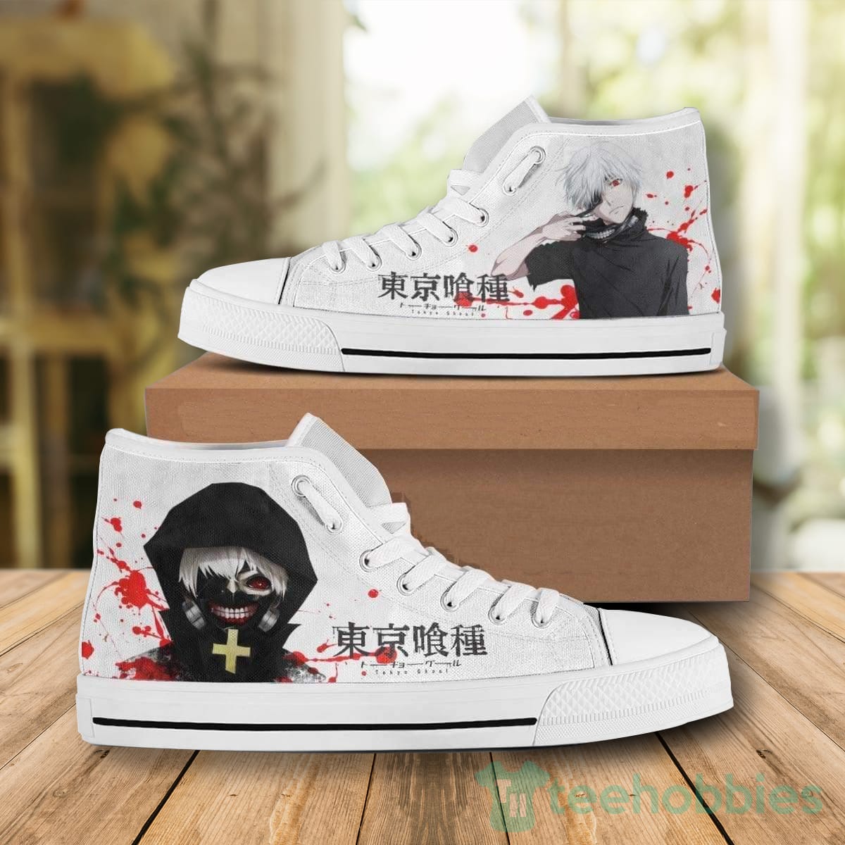 Ken Kaneki Tokyo Ghoul All Star High Top Canvas Shoes