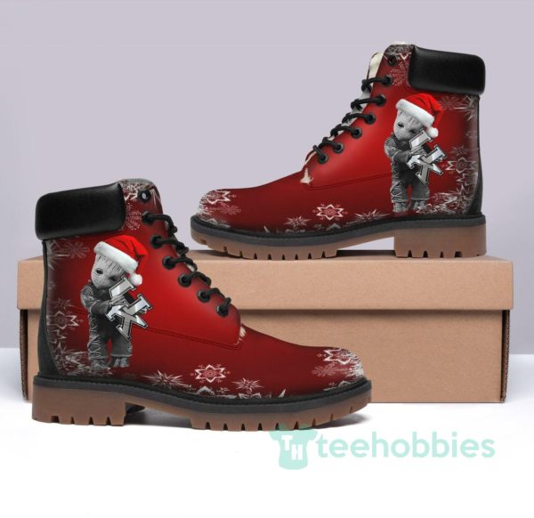 kentucky wildcats groot hug christmas leather boots men women shoes 1 dPiDh 600x582px Kentucky Wildcats Groot Hug Christmas Leather Boots Men Women Shoes