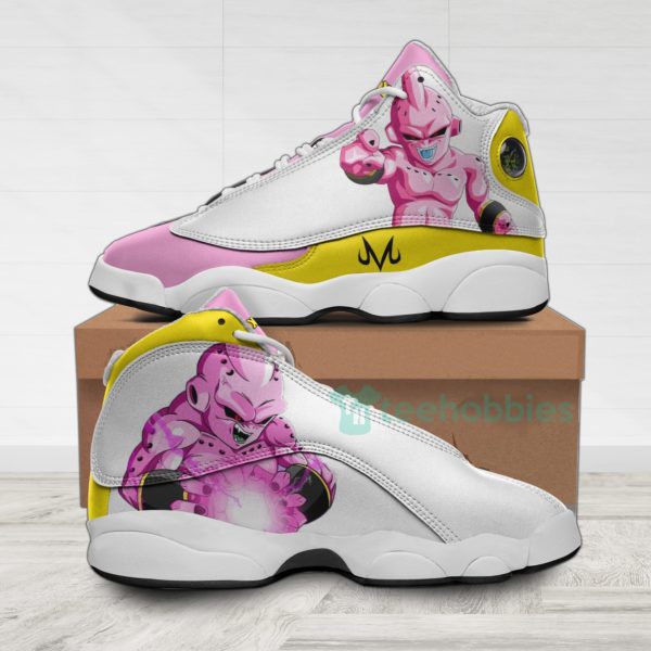 kid buu custom dragon ball anime air jordan 13 shoes 1 jIOFK 600x600px Kid Buu Custom Dragon Ball Anime Air Jordan 13 Shoes
