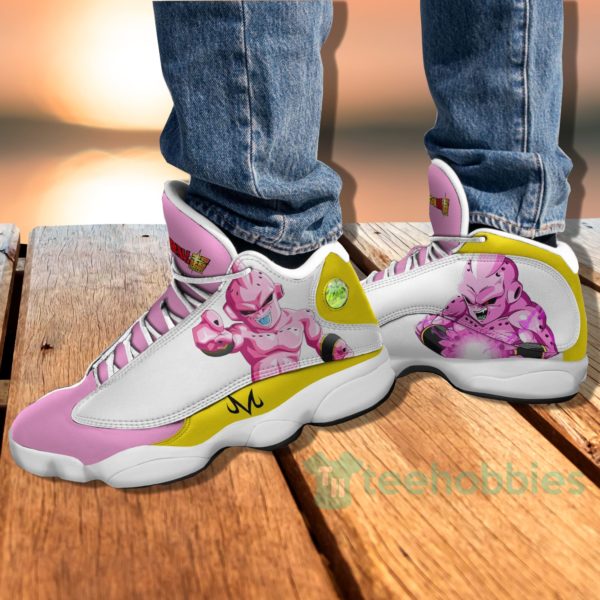 kid buu custom dragon ball anime air jordan 13 shoes 4 GteBe 600x600px Kid Buu Custom Dragon Ball Anime Air Jordan 13 Shoes