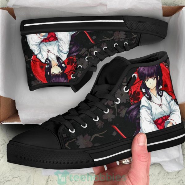 kikyo inuyasha anime high top shoes fan gift 2 QT8xN 600x600px Kikyo Inuyasha Anime High Top Shoes Fan Gift